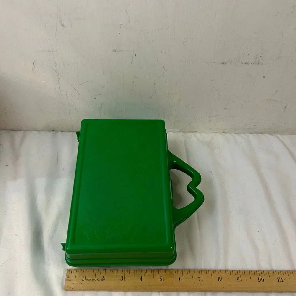 McDonald’s green pencil case‎ vintage 1988 plastic box Grimace Ronald Munkins